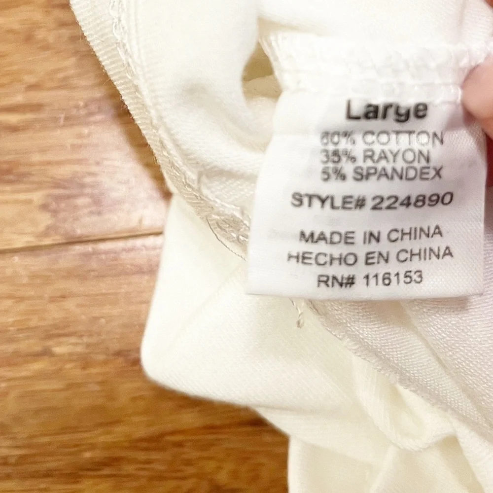 NWT! Brand New White Off The Shoulder Stretchy Dress. Poof New York. Size Large - Picture 9 of 9